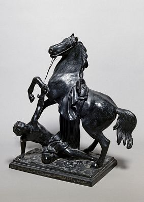 Скульптура "Укротитель коня". СССР, Каслинский завод художественного литья, автор модели - П.К. Клодт, 1962 г.