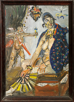 Конышева Натта Ивановна (1935-2022). 
Сцена с амуром. 1988.