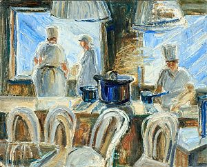 Неизвестный художник. Россия. 
На кухне. 1970-е - 1980-е.
