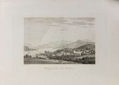 Джон Скотт (John Scott) (1774–1827). По рисунку Джозефа Фарингтона (Joseph Farington) (1747-1821). Вид на озеро Уиндермир. Начало XIX века.