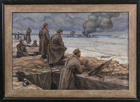 Спиридонов Моисей Спиридонович (1890-1981). В окопе. 1914.