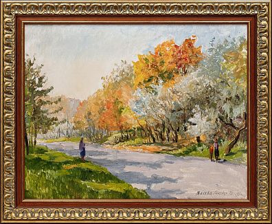 Голиков Василий Васильевич (1921–2003) 
Москва. Сентябрь. У Мосфильма. 1991.