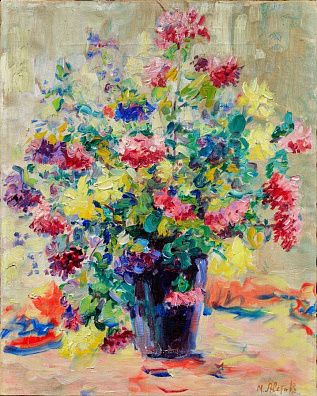Аветов Микаэл (Михаил) Микиртичевич (Никитич) (1895 -1972).
Осенний букет. Конец 1940-х.