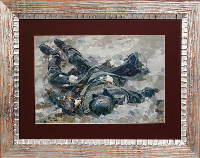 Мальцев Петр Тарасович (1907-1993). 
Убитый. Этюд к панораме "Сталинградская битва". 1951.