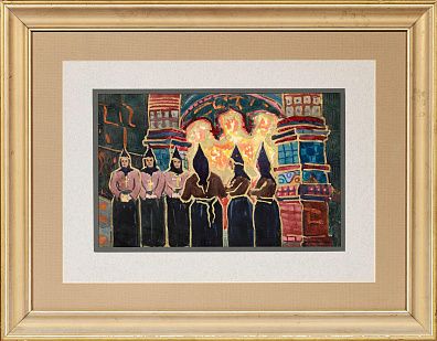 Кацман Евгений Александрович (1890-1976). 
Эскиз театральной декорации. Первая треть ХХ века.