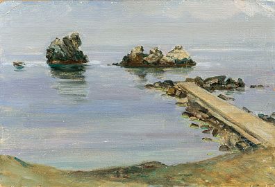 Волошин Александр Кириллович (1926-2012). Морской пейзаж. Последняя треть ХХ века.