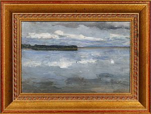 Степанов Алексей Степанович (1858-1923). Летний день на озере. Удомля. 1890-е - 1910-е.