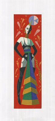 Левицкий Александр Романович (р.1940). Эскиз костюма для театрализованного шоу "Фетиш" в Москве. 2007.