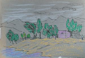 Бассинова Ирина Николаевна (1915-1982). Пейзаж. Армения. 1970-е.