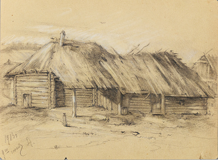 Афанасьев Алексей Федорович (1850-1920).(?).
Амбары. 1913.