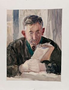 Фейгин Моисей Израилевич (1914-2003). За чтением. 1960-е.