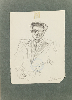 Лабас Александр Аркадьевич (1900-1983). 
Портрет мужчины в кепке. 1949.