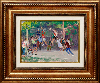 Беньяминсон Эрик Евгеньевич (р. 1932). 
Игра в волейбол. 1960-е.