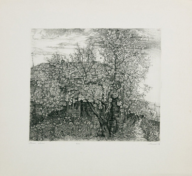Никиреев Станислав Михайлович (1932-2007). Яблоня цветет. 1978.