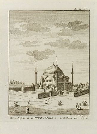 Франс де Баккер (Frans de Bakker) (XVIII в).Вид на Храм Святой Софии в Константинополе. Середина - вторая половина XVIII века.