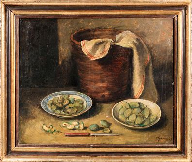 Гримм Петр (Пьер) Павлович (Pierre Grimm) (1898-1979).
Натюрморт с миндалем. 1929.