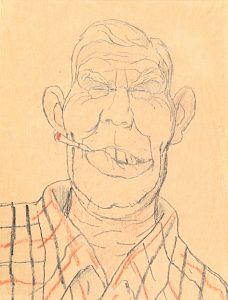 Саркисян Перч Ашотович (1922-1970). 
Рабочий с сигаретой. 1950-е.