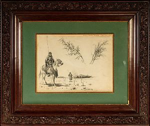 [Академик ИАХ] Кившенко Алексей Данилович (1851-1895). Бедуины у шатра. 1890-е.
