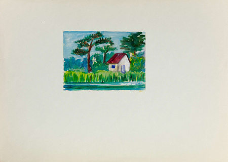 Кафенгауз (Прудковская) Тамара Андреевна (1893-1969). 
Река Лиелупе. 1960.