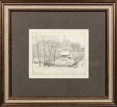 Рыбченков Борис Федорович (1899-1994). Московский дворик. 1958.
