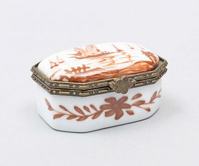 Таблетница с изображением морского пейзажа. Франция, фирма Porcelain Art, ок.1980 г.