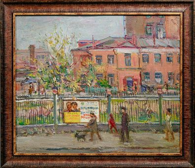Перуцкий Михаил Семёнович (1892-1959). Масловка. Пейзаж из окна. 1950.