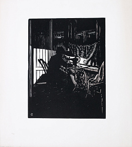 Соколов Илья Алексеевич (1890–1968).
"Швея". Из серии "Уходящий быт". 1920-е.