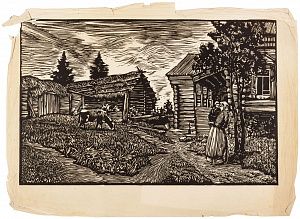 Якимченко Александр Георгиевич (1878-1929). В деревне. 1920-е.