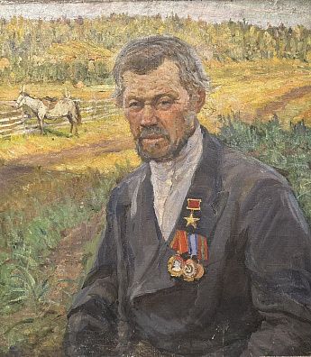 Баркалов Дмитрий Михайлович (1914–1987) (?). Председатель колхоза. 1952.