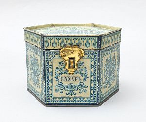 Коробка для сахара с узорами. Россия, Москва, фирма "Жако и Ко", конец XIX – начало XX века.