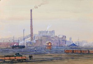 Дородницын Вениамин Павлович (1908-1984). Железнодорожные пути. 1960.