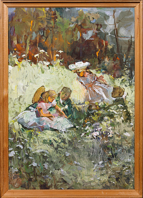 Мыслина Мария Владимировна (1901-1974). Пикник. Конец 1960-х.