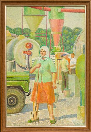 Рабинович Розалия Моисеевна (1895–1988). 
Колхозница. 1960-е.