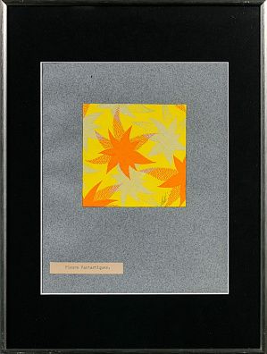 Эрте (Тыртов) Роман Петрович (1892-1990). Сказочные цветы. Дизайн ткани для компании "The Amalgamated Silk Corporation". 1930.