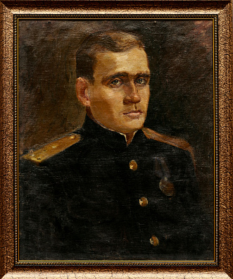 Неизвестный художник. Портрет морского офицера. 1940-е - 1950-е.