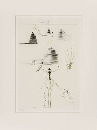 Сальвадор Дали (Salvador Dali) (1904-1989). "Лагерь короля Марка" из серии "Тристан и Изольда". 1970.
