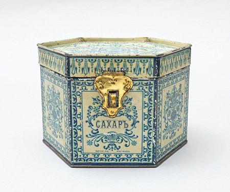 Коробка для сахара с узорами. Россия, Москва, фирма "Жако и Ко", конец XIX – начало XX века.