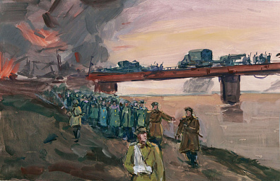 Дородницын Вениамин Павлович (1908-1984). 
Переправа. 1940-е.