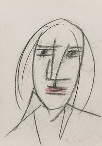 Яковлев Владимир Игоревич (1934-1998). 
Женский портрет. 1980-е.