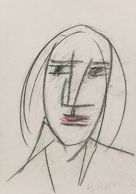 Яковлев Владимир Игоревич (1934-1998). 
Женский портрет. 1980-е.