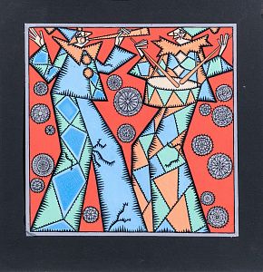 Левицкий Александр Романович (р.1940). Скоморохи. 1975.