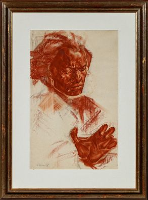 Яковлев Александр Евгеньевич (1887-1938). Портрет Людвига ван Бетховена. 1910-е.