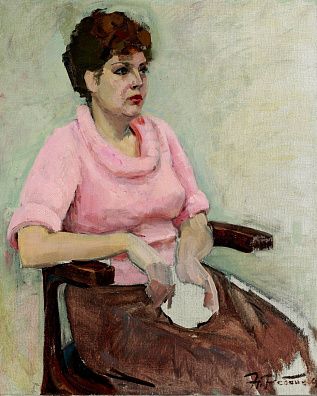 Ребане Эрих Иоганесович (1922-1999). Женский портрет. 1963.