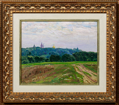 Дмитриевский Виктор Константинович (1923-2006). Поле. Церкви. 1950-е - 1960-е.