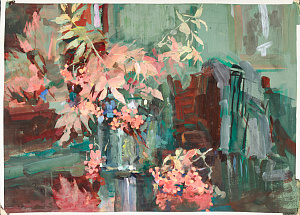 Мыслина Мария Владимировна (1901-1974). 
Осенний натюрморт. 1960-е.