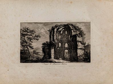 Франческо Пиранези (Francesco Piranesi) (1758-1810). Храм Минервы Медики. Последняя треть XVIII века.