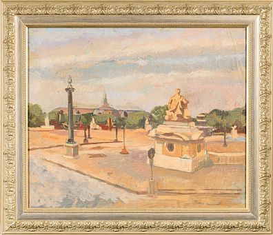 Черкесов Юрий (Жорж) Юрьевич (1900-1943). Площадь Согласия. Париж. 1920-е.