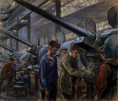 Соколов Илья Алексеевич (1890–1968). Танковый завод. 1940-е.
