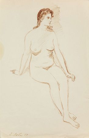 Лабас Александр Аркадьевич (1900-1983).Натурщица. 1963.