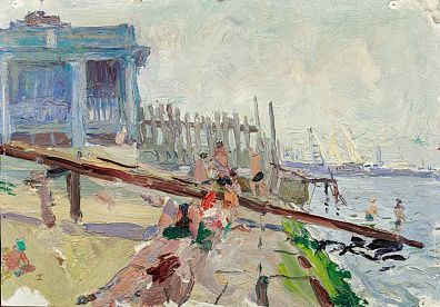 Носов Василий Васильевич (р. 1937).
Причал. 1968.
